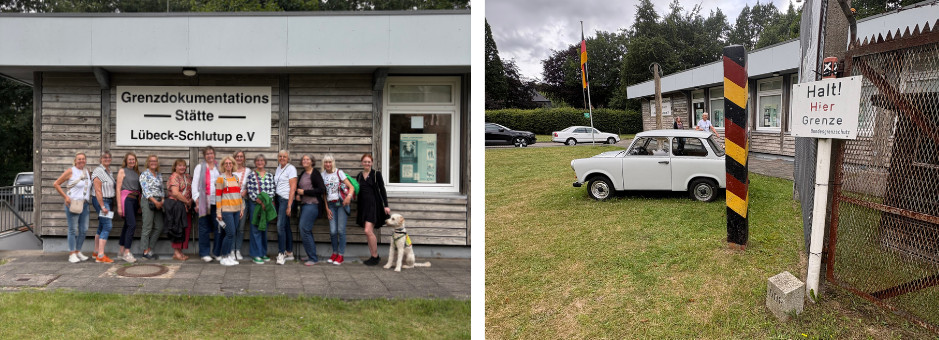 Bildcollage Besuch des Grenzmuseums in Schlutup