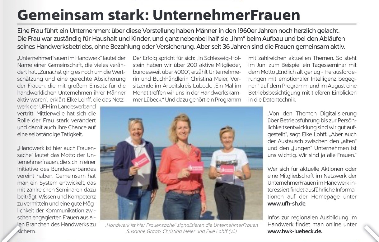 Gemeinsam stark UFH Schleswig-Holstein  AK Lübeck