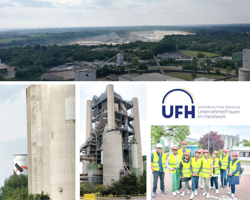 UFH SH AK Steinburg Besichtigung der Firma Holcim